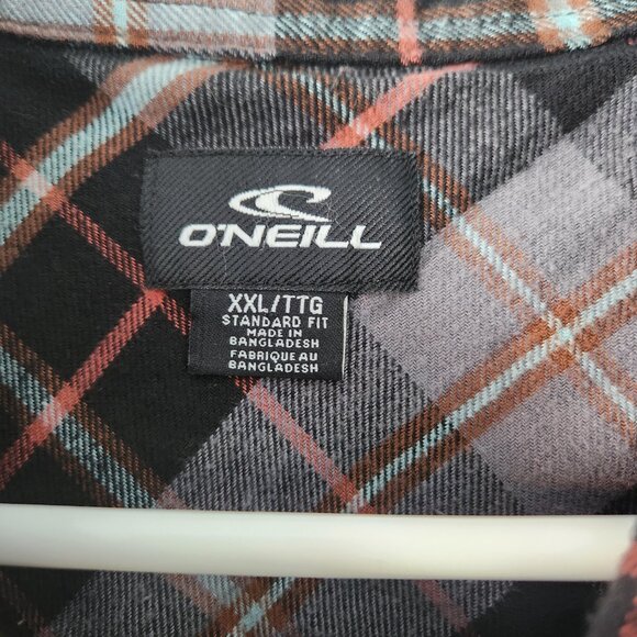 O'Neill XXL Flannel Plaid Shirt - Picture 3 of 7